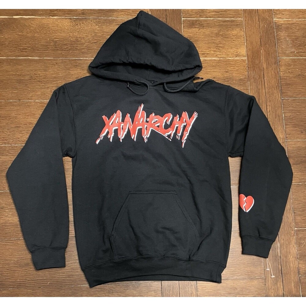 Lil Xan Hoodie Mens Anarchy Tour Artist Concert Official Merch Music Black S New